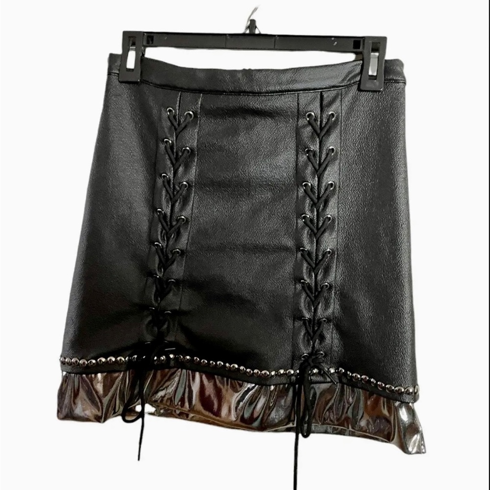Truly Me By Sara Sara Skirt Girls Size 14 Faux Leather